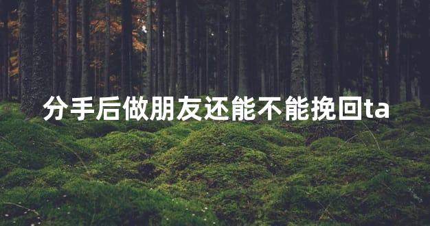 分手后做朋友还能不能挽回ta