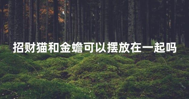 招财猫和金蟾可以摆放在一起吗